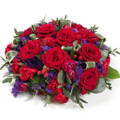 Red Rose &amp; Purple Posy Pad